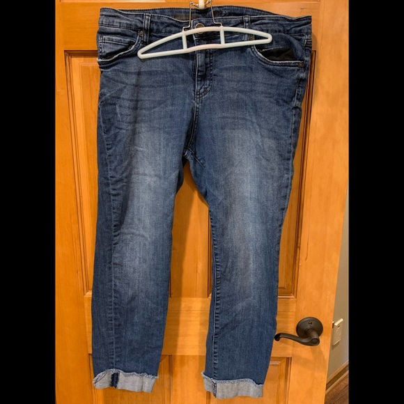 Kut From the Kloth Ankle Straight Leg - blue Glory Wash, size 14 - Picture 3 of 5